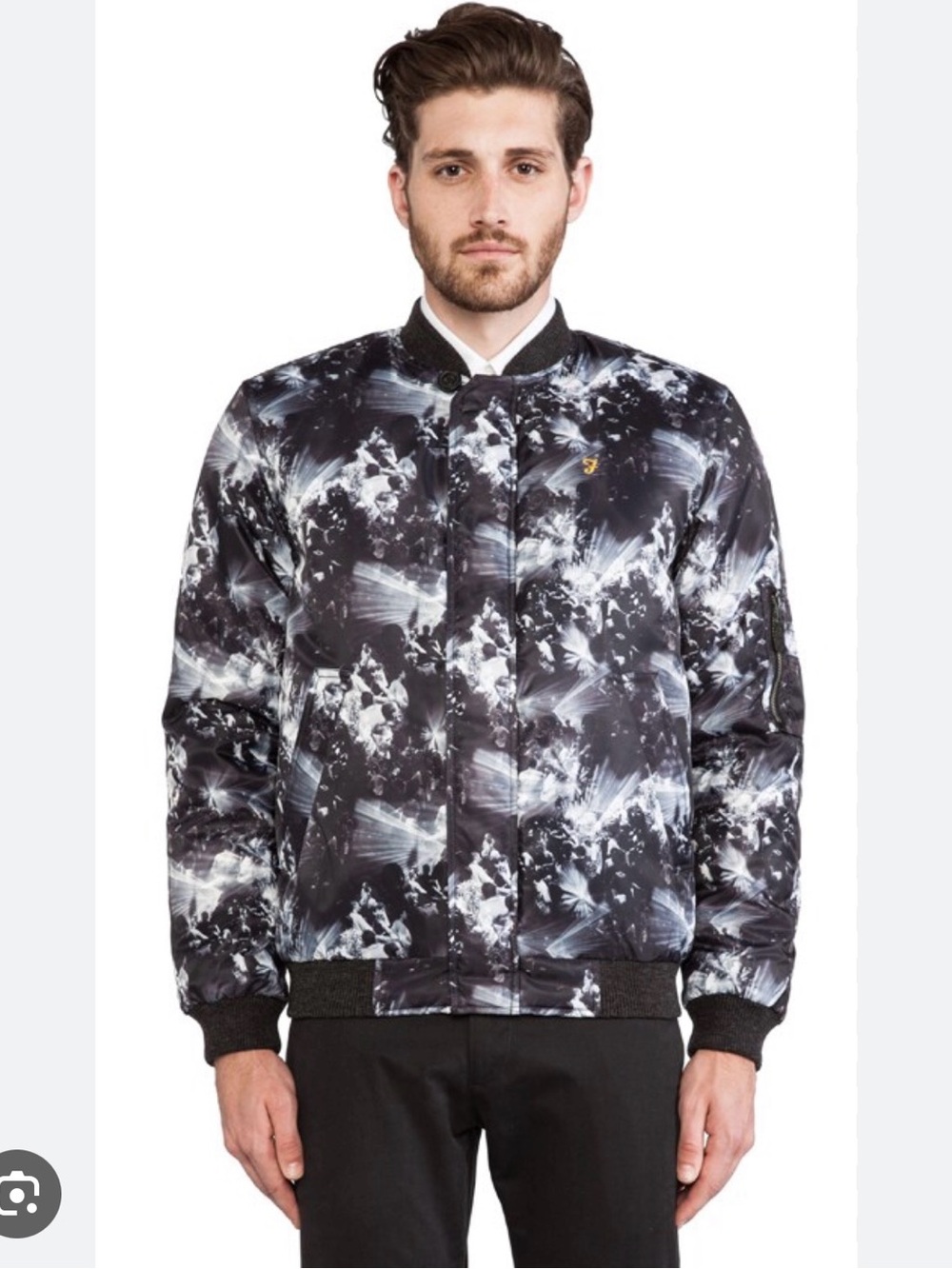 Farah Vintage Lowe Rave Bomber Jacket